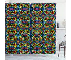 Seventies Hippie Shower Curtain