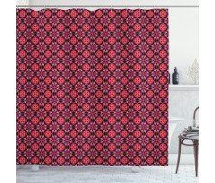 Retro Geometry Shower Curtain