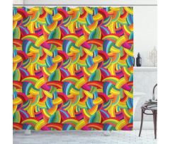 Colorful Rainbow Shower Curtain