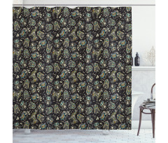 Owl Penguin Llama Shower Curtain