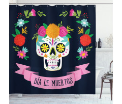Colorful Wreath Shower Curtain