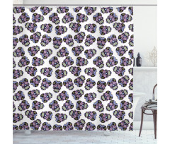 Calavera Skulls Shower Curtain