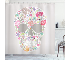 Ornamented Skull Shower Curtain