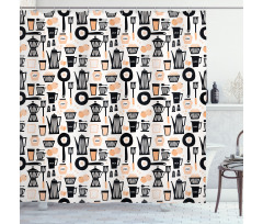 Vintage Kitchen Utensils Shower Curtain