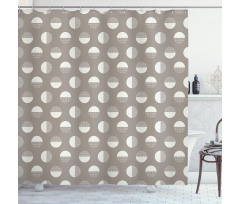 Circles and Zigzags Shower Curtain