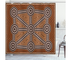 Aboriginal Patterns Shower Curtain