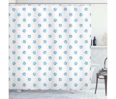 Moon Snail Shell Shower Curtain