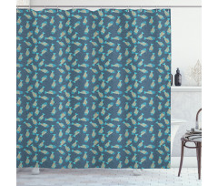 Exotic Underwater Animals Shower Curtain