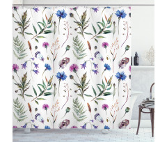 Wildflowers in Spring Shower Curtain