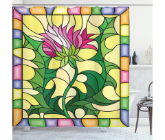 Stained Glass Style Shower Curtain