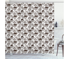 Silhouette Pattern Shower Curtain