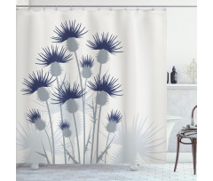 Gardening Theme Flowers Shower Curtain