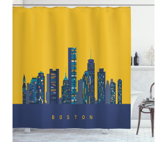 Egg Yolk Colored Sky Shower Curtain