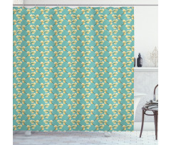 Sprouting Flower Twigs Shower Curtain