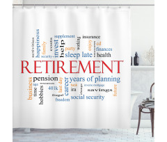 Word Cloud Concept Shower Curtain