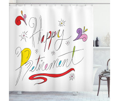 Floral Motifs Doodle Shower Curtain