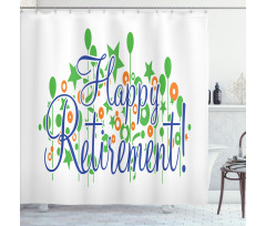 Calligraphy Balloon Shower Curtain