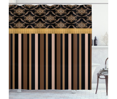 Nostalgic Lines Shower Curtain