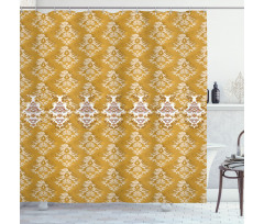 Artistic Nostalgic Damask Shower Curtain