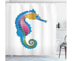 Colorful Graphic Form Shower Curtain