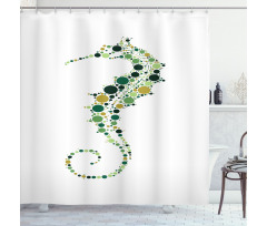 Pointillist Shower Curtain