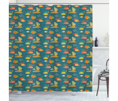 Corals Habitat Shower Curtain