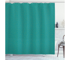 Warm Colored Motifs Shower Curtain