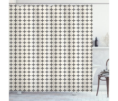 Geometric Stars Design Shower Curtain