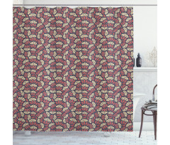 Simplistic Foliage Botanical Shower Curtain