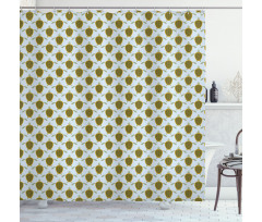 Flock Geometric Shells Shower Curtain