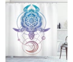 Geometry Animal Shower Curtain
