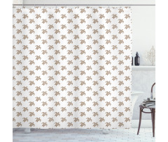 Repeating Animal Pattern Shower Curtain