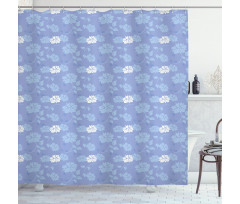 Fantasy Petals Leaves Shower Curtain