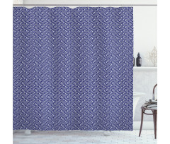 Curves Spirals Shower Curtain