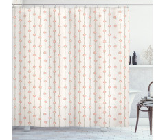 Leafless Branches Flower Shower Curtain