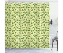 Medical Hop Plant Outdoors Shower Curtain