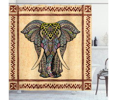 Colorful Animal Design Shower Curtain
