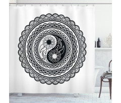 Yin Yang Shower Curtain