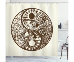 Abstract Hand-Drawn Shower Curtain