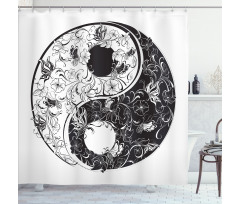 Floral Ornamentation Shower Curtain