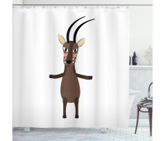 Split Hoove Saola Standing Shower Curtain