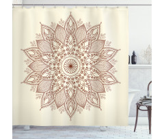 Round Lace Shower Curtain