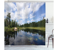 Forest River Scenery Shower Curtain