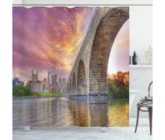 Stone Arch Bridge Shower Curtain