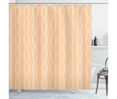 Broken Line Dot Stripe Shower Curtain