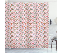 Sakura Tree Branches Shower Curtain