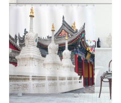 Historic Chinese Building Shower Curtain