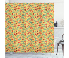 Wild Nature Composition Shower Curtain