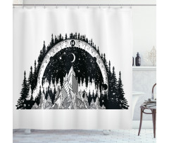 Outdoors Forest Shower Curtain