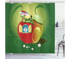 Bug with a Hat Shower Curtain